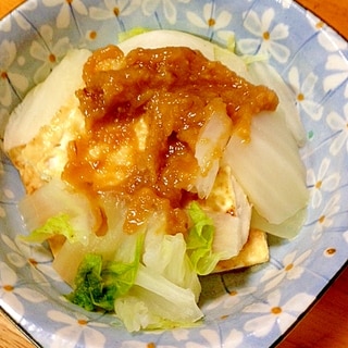 旬の野菜が美味◎白菜と豆腐の味噌和え